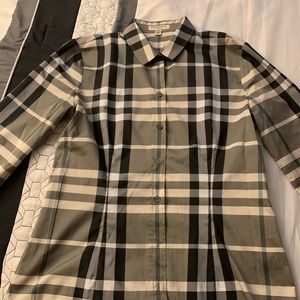 Ladies Burberry London Plaid shirt